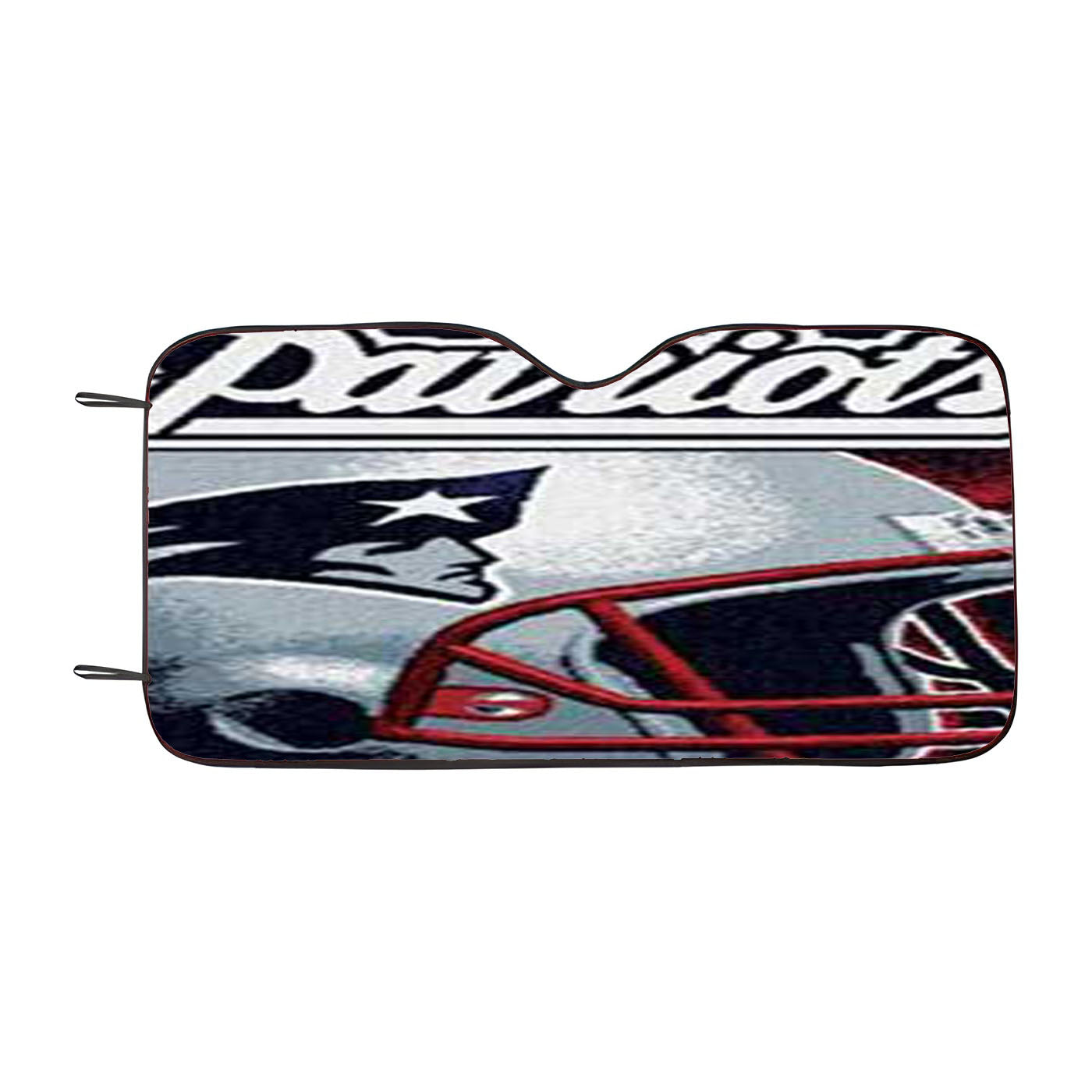 New England Patriots Rough Helmet Car Auto Sun Shade Windshield Cover