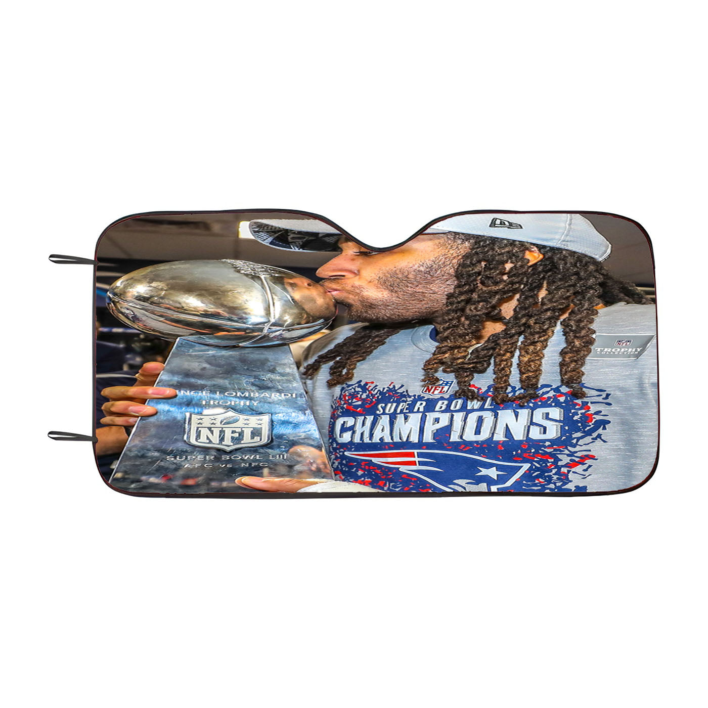 New England Patriots Stephon Gilmore Car Auto Sun Shade Windshield Cover