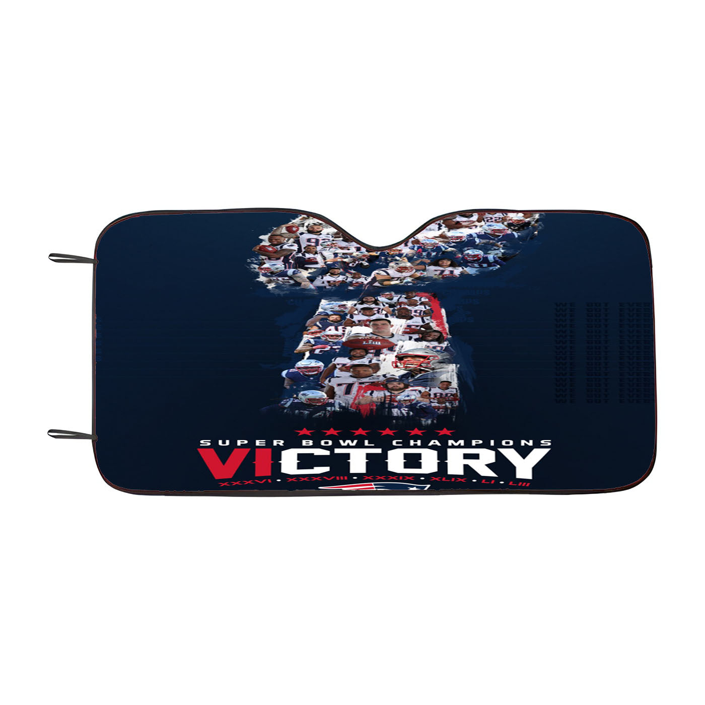 New England Patriots Victory Car Auto Sun Shade Windshield Cover