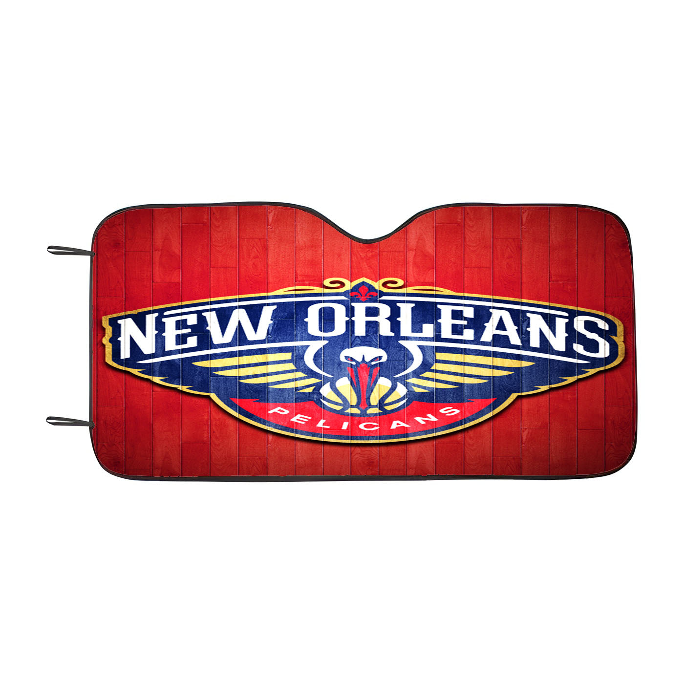 New Orleans Pelicans Hardwood Car Auto Sun Shade Windshield Cover