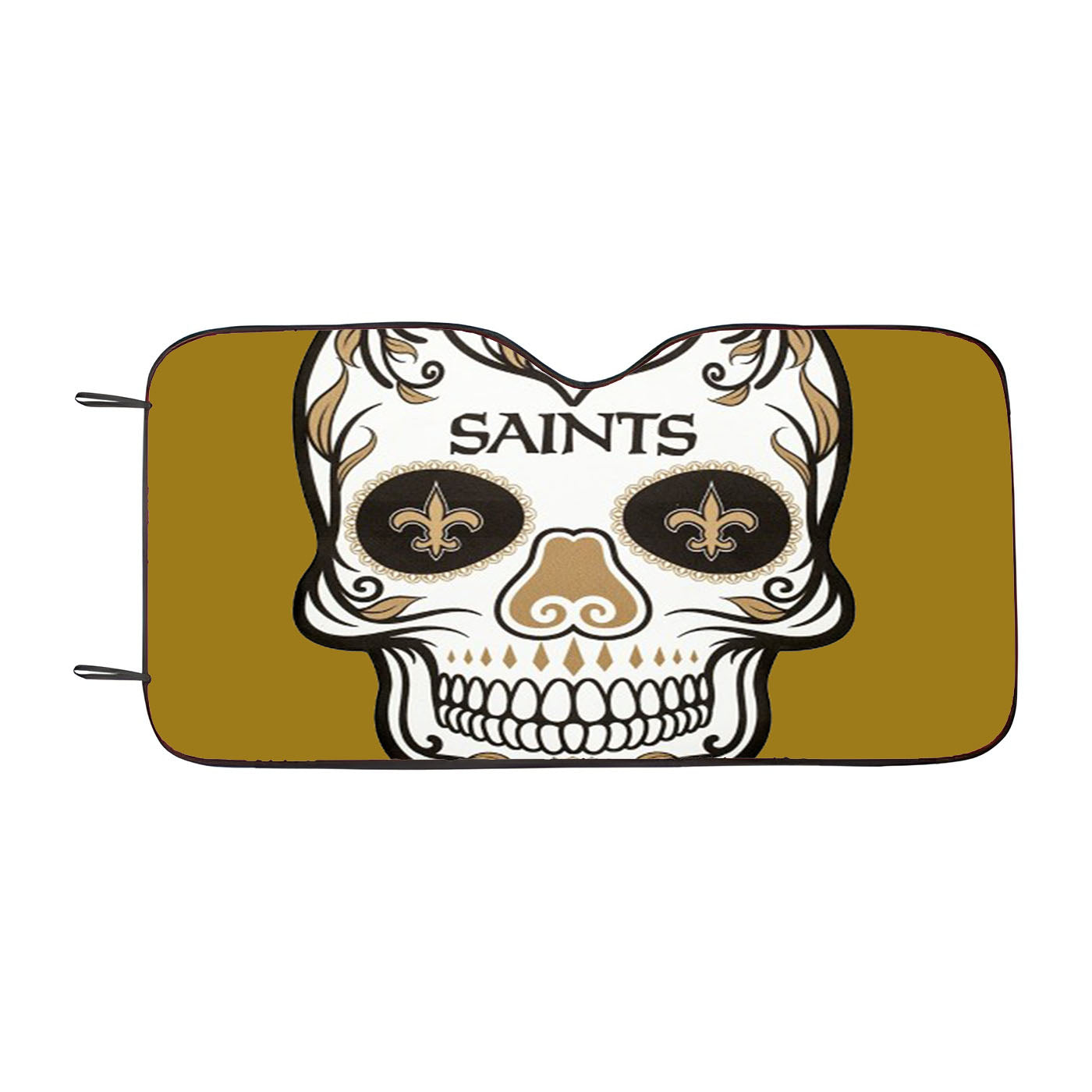 New Orleans Saints Skull Car Auto Sun Shade Windshield Cover