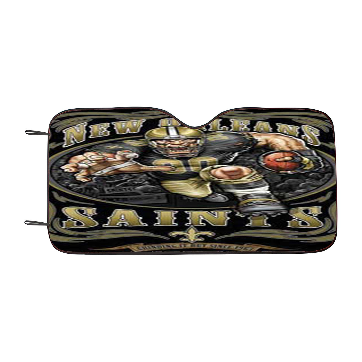 New Orlenas Saints Grinding Car Auto Sun Shade Windshield Cover