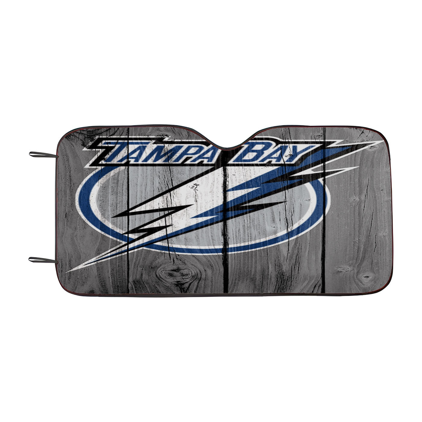 New Tampa Bay Lightning Nhl Logo Dark Wood Wallpaper Car Auto Sun Shade Windshield Cover