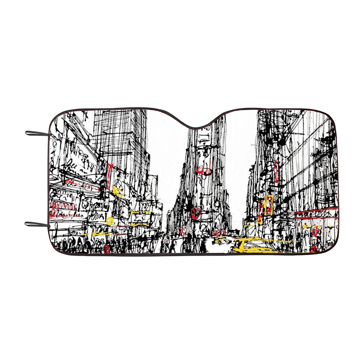 New York Art Car Auto Sun Shade Windshield Cover
