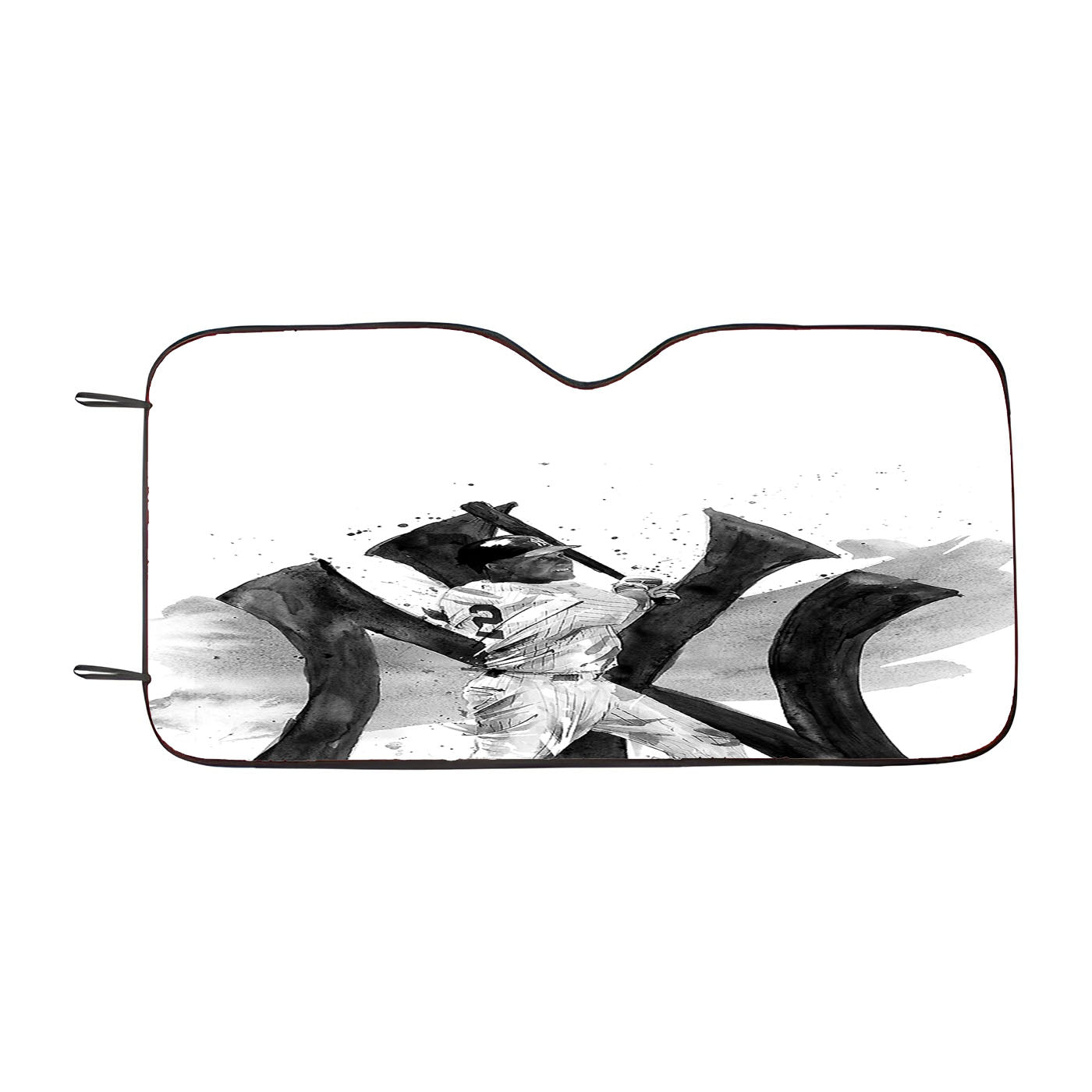 New York Yankees Drawings Car Auto Sun Shade Windshield Cover
