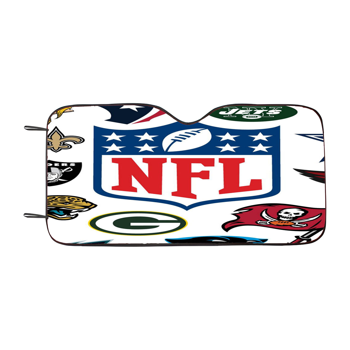 Nfl All Team America Football Car Auto Sun Shade Windshield Cover