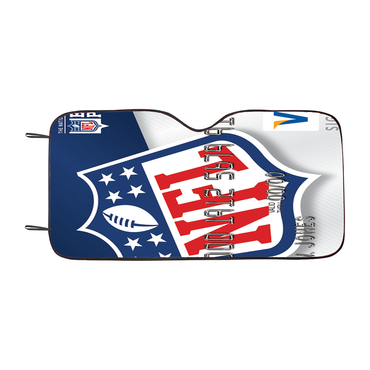 Nfl Extra Point Credit Card Car Auto Sun Shade Windshield Cover