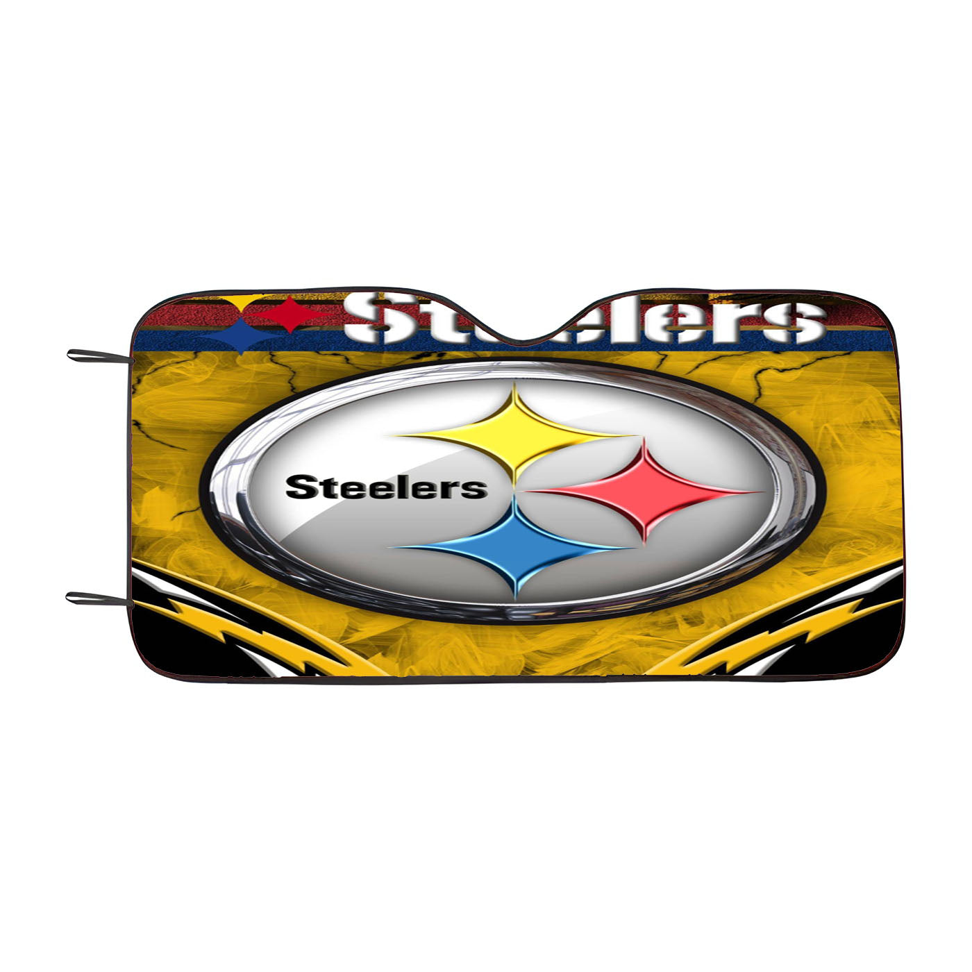 Nfl Pittsburgh Steelers Multicolor Art Images Car Auto Sun Shade Windshield Cover