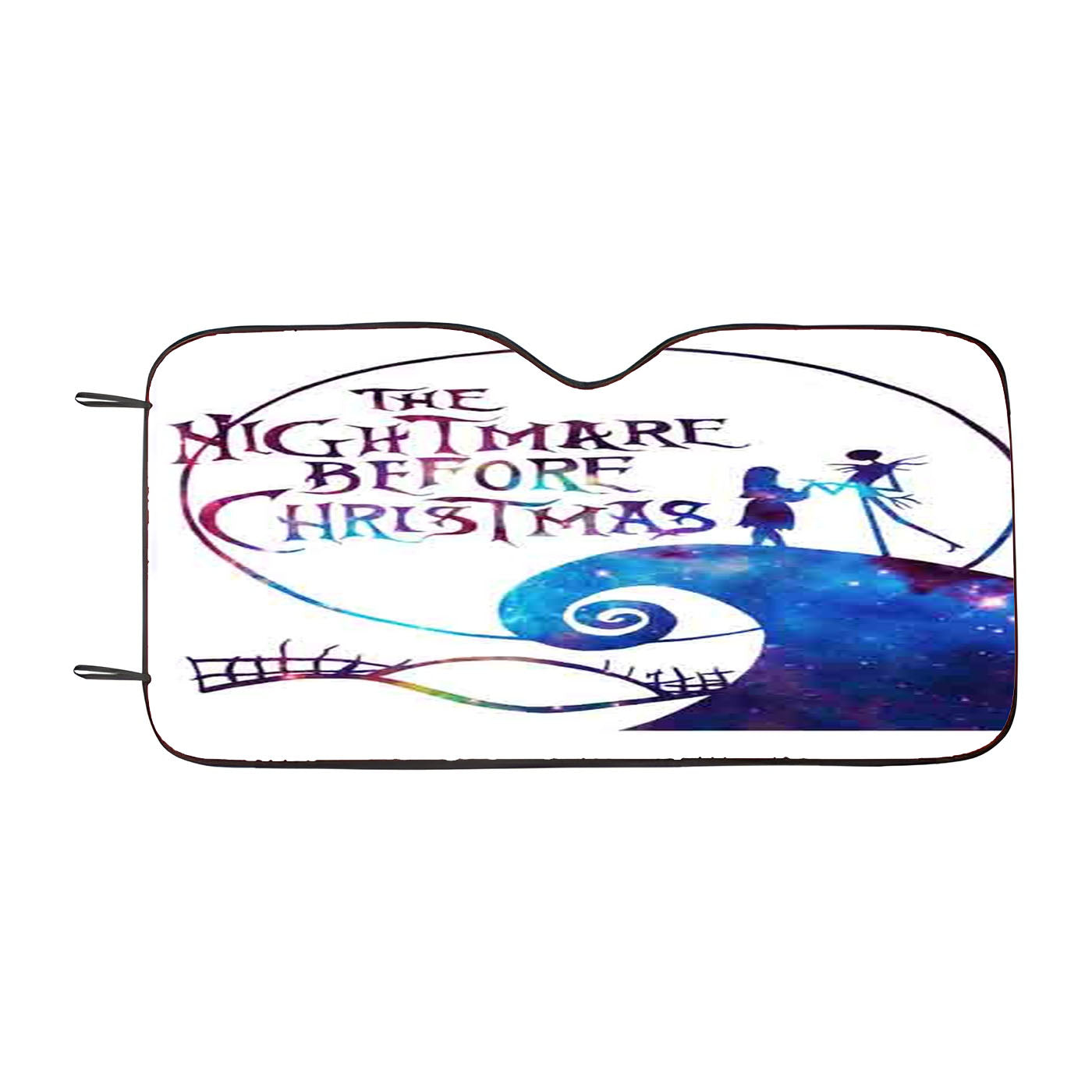 Nightmare Before Christmas Jack And Sally Galaxy Car Auto Sun Shade Windshield Cover