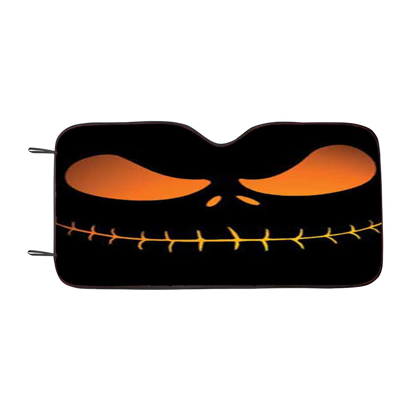 Nightmare Before Christmas Jack Face Glow Car Auto Sun Shade Windshield Cover