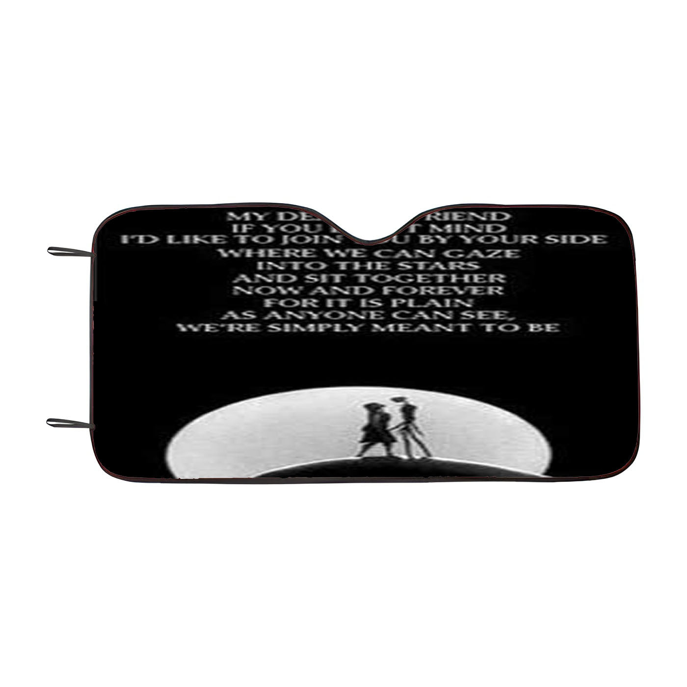 Nightmare Before Christmas Moon Quote Car Auto Sun Shade Windshield Cover
