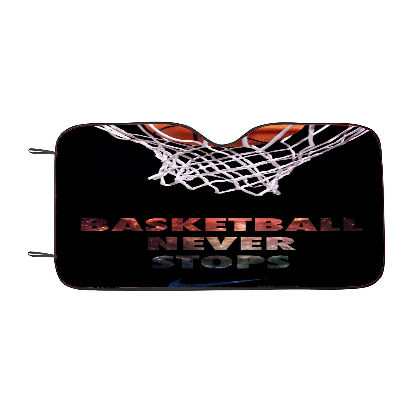 Nike Basketball Never Stop Car Auto Sun Shade Windshield Cover