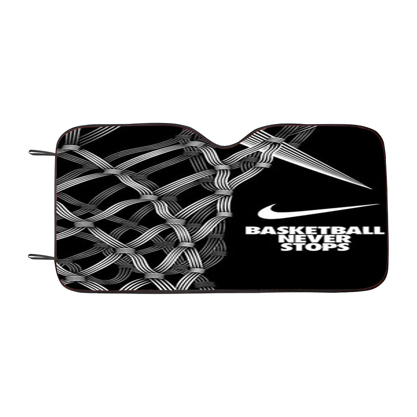 Nike Basketball Never Stops Art Car Auto Sun Shade Windshield Cover
