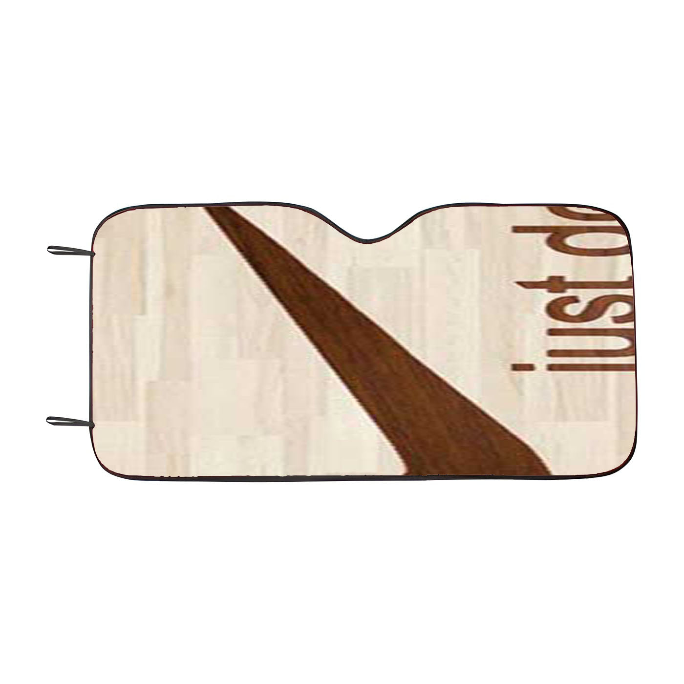Nike Logo Wooden Car Auto Sun Shade Windshield Cover