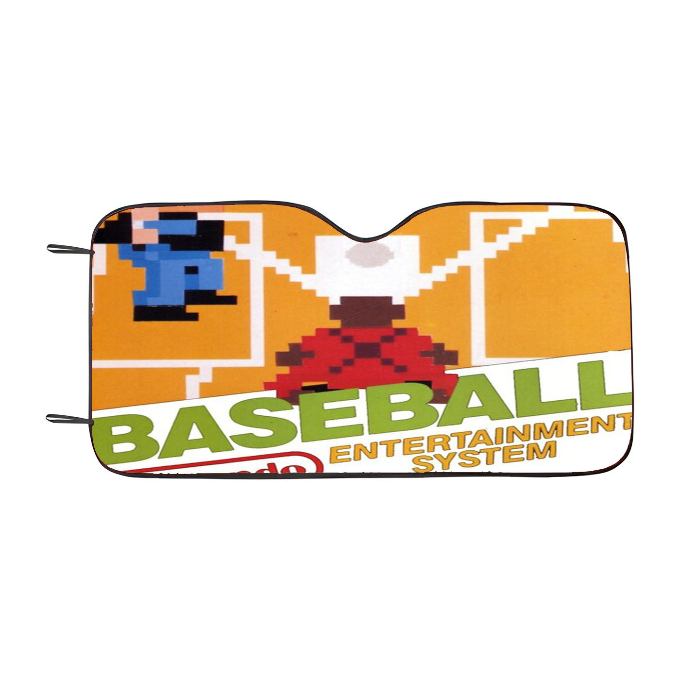 Nintendo Old Baseball Game Car Auto Sun Shade Windshield Cover