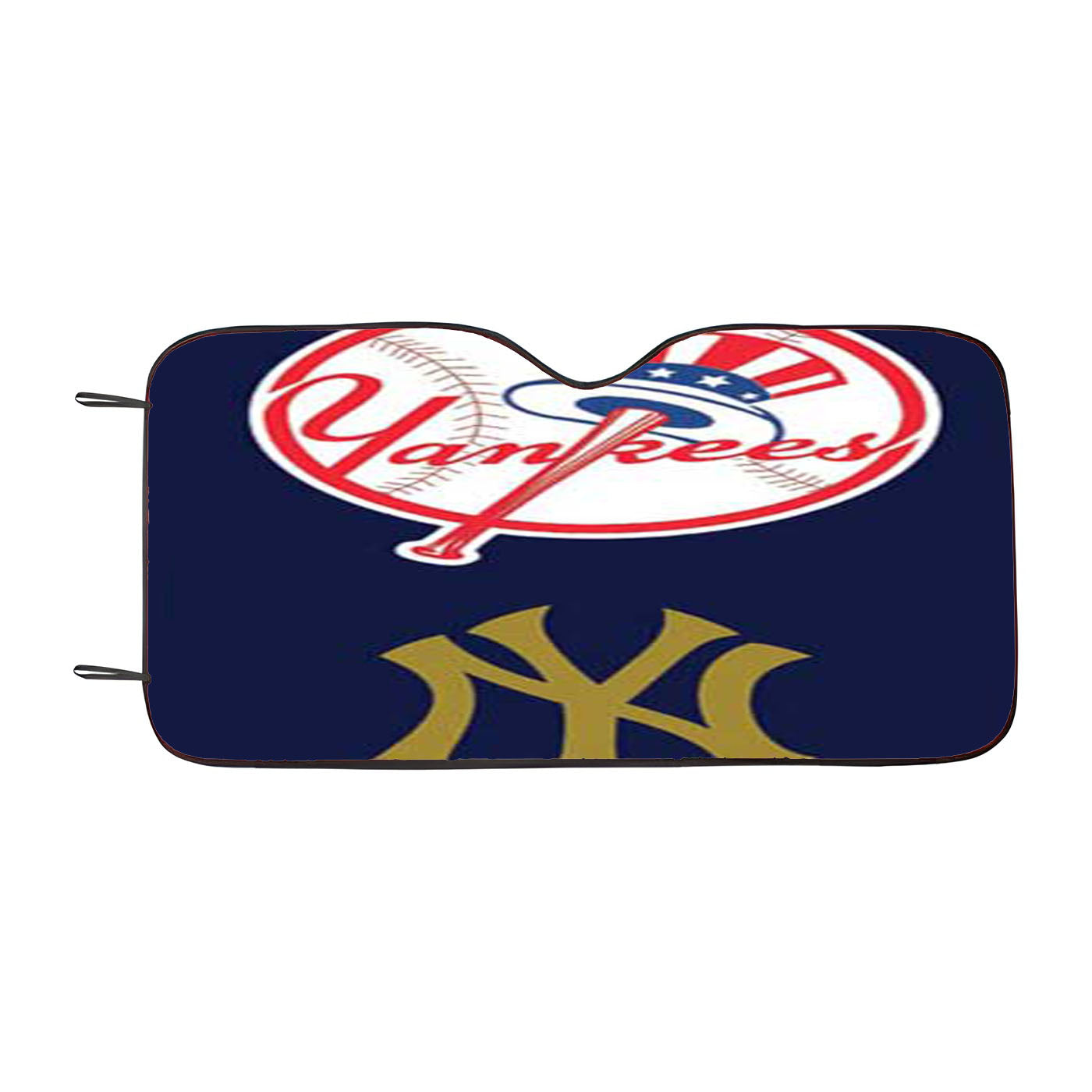 Ny Yankees Two Logos Car Auto Sun Shade Windshield Cover