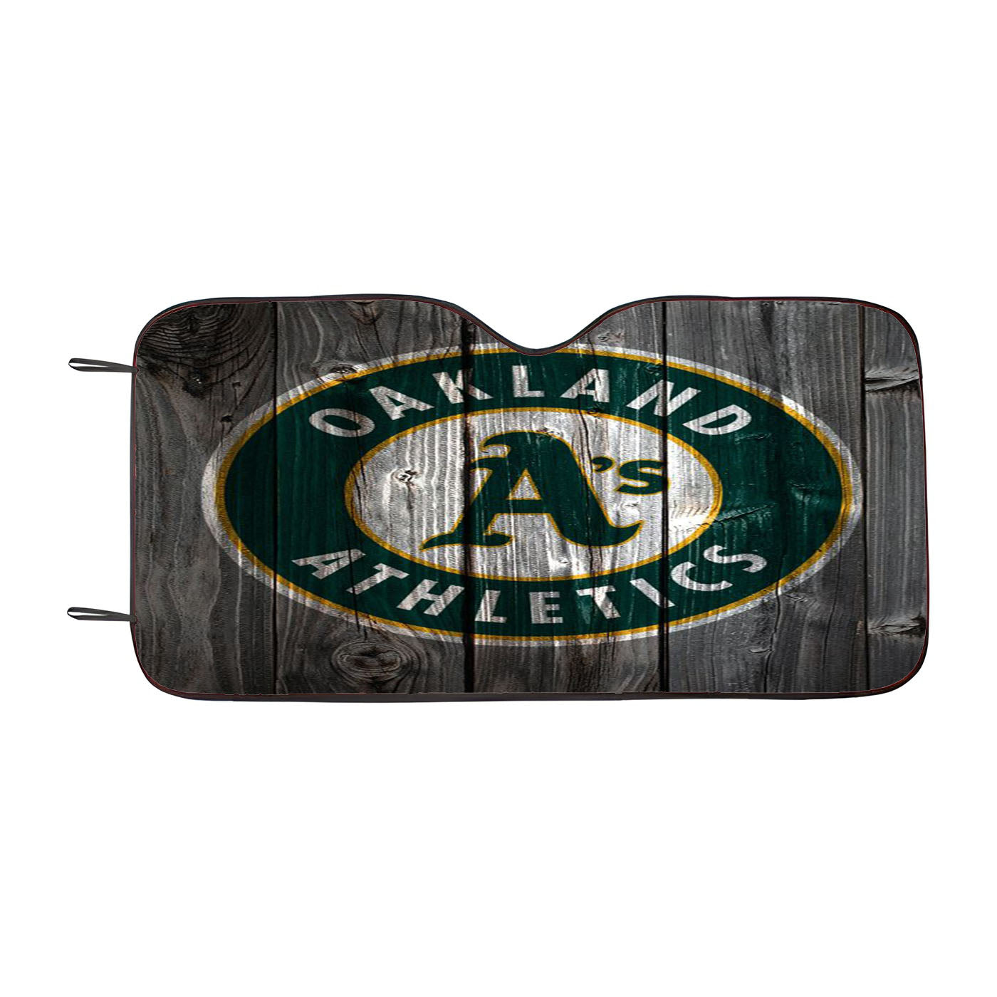 Oakland Athletics Nba Dark Wood Wallpaper Car Auto Sun Shade Windshield Cover