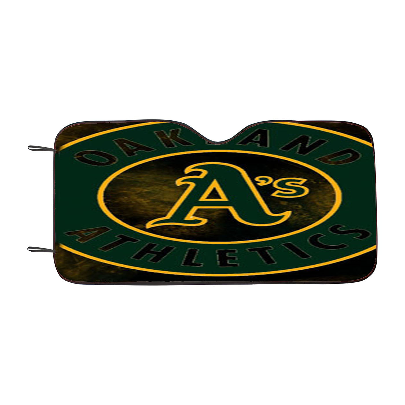 Oakland Athletics Texture Car Auto Sun Shade Windshield Cover
