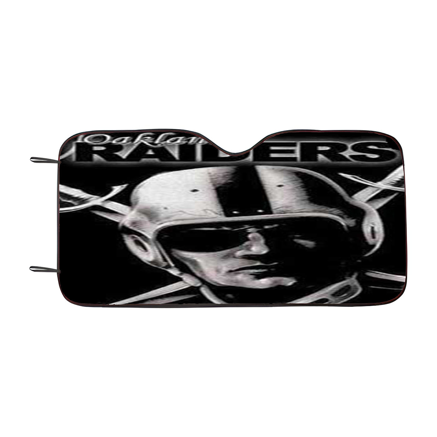 Oakland Raiders Face Car Auto Sun Shade Windshield Cover