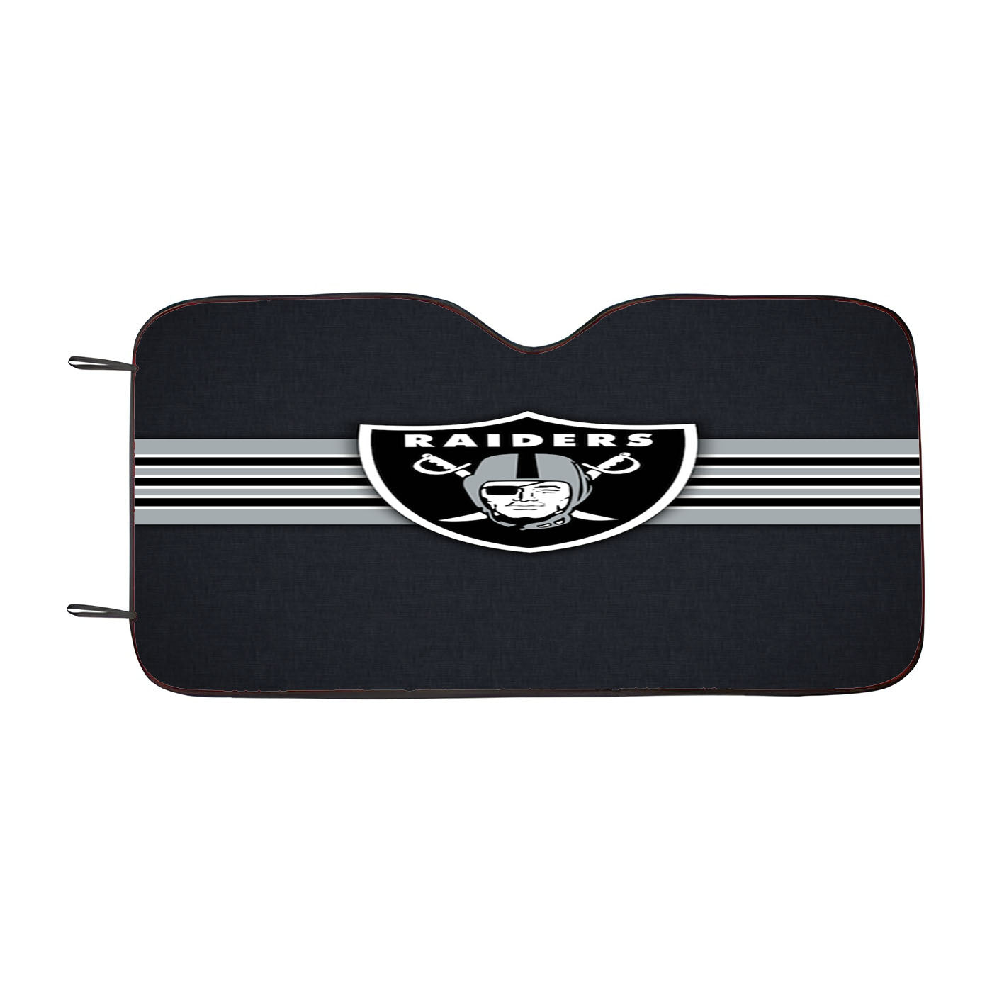 Oakland Raiders Vintage Stripe Car Auto Sun Shade Windshield Cover