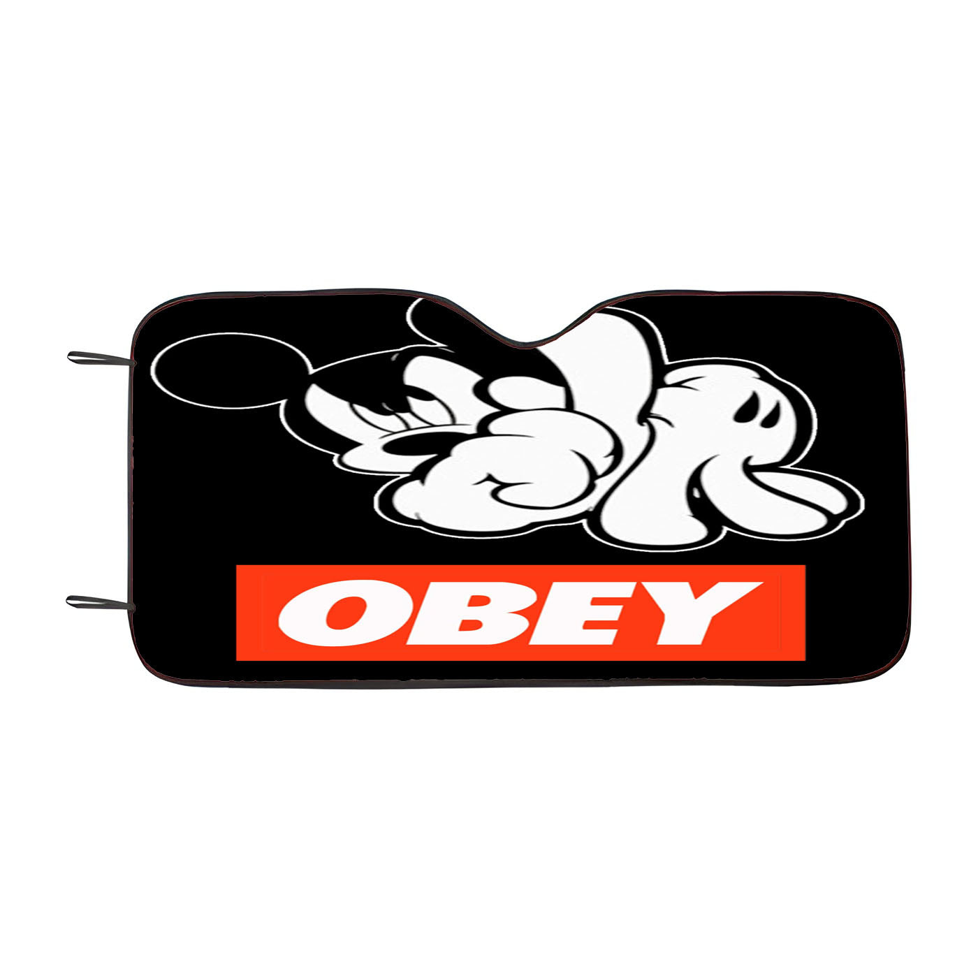 Obey Mickey Mouse Car Auto Sun Shade Windshield Cover