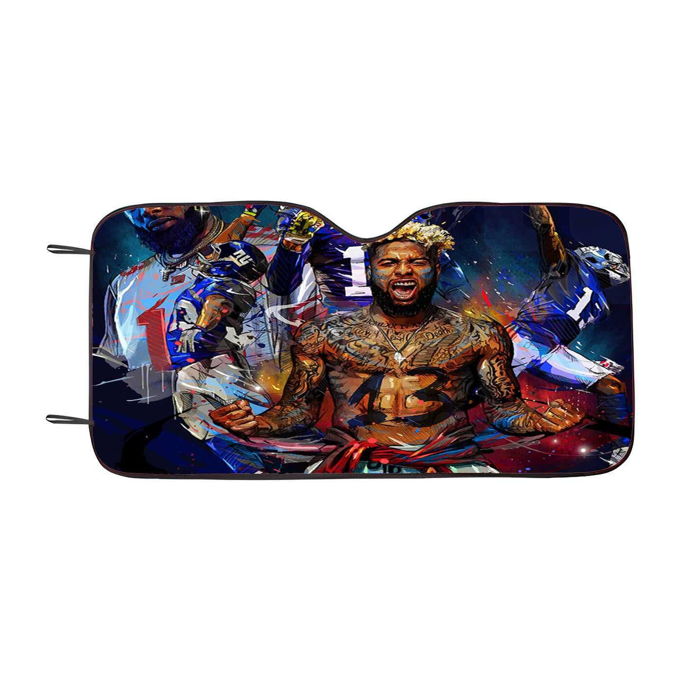 Odell Beckam Jr New York Giants Collage Car Auto Sun Shade Windshield Cover
