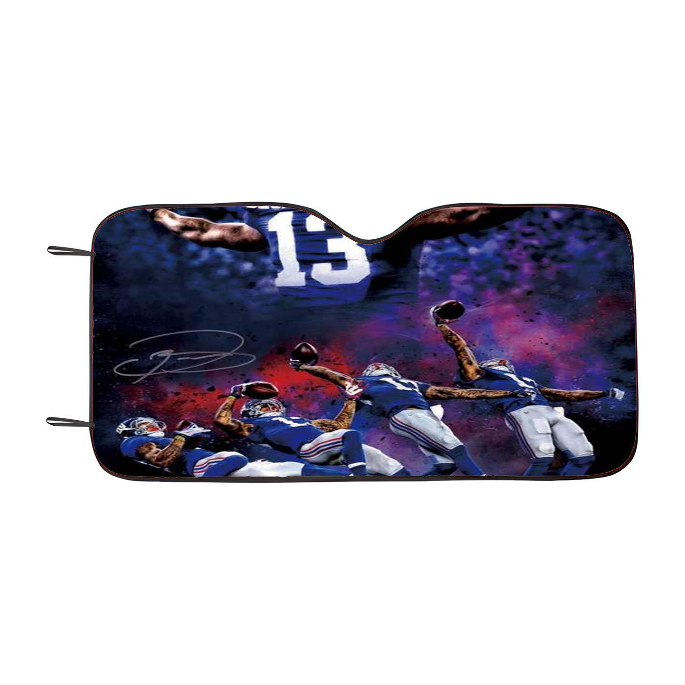 Odell Beckham Jr 13 Signature Art Car Auto Sun Shade Windshield Cover