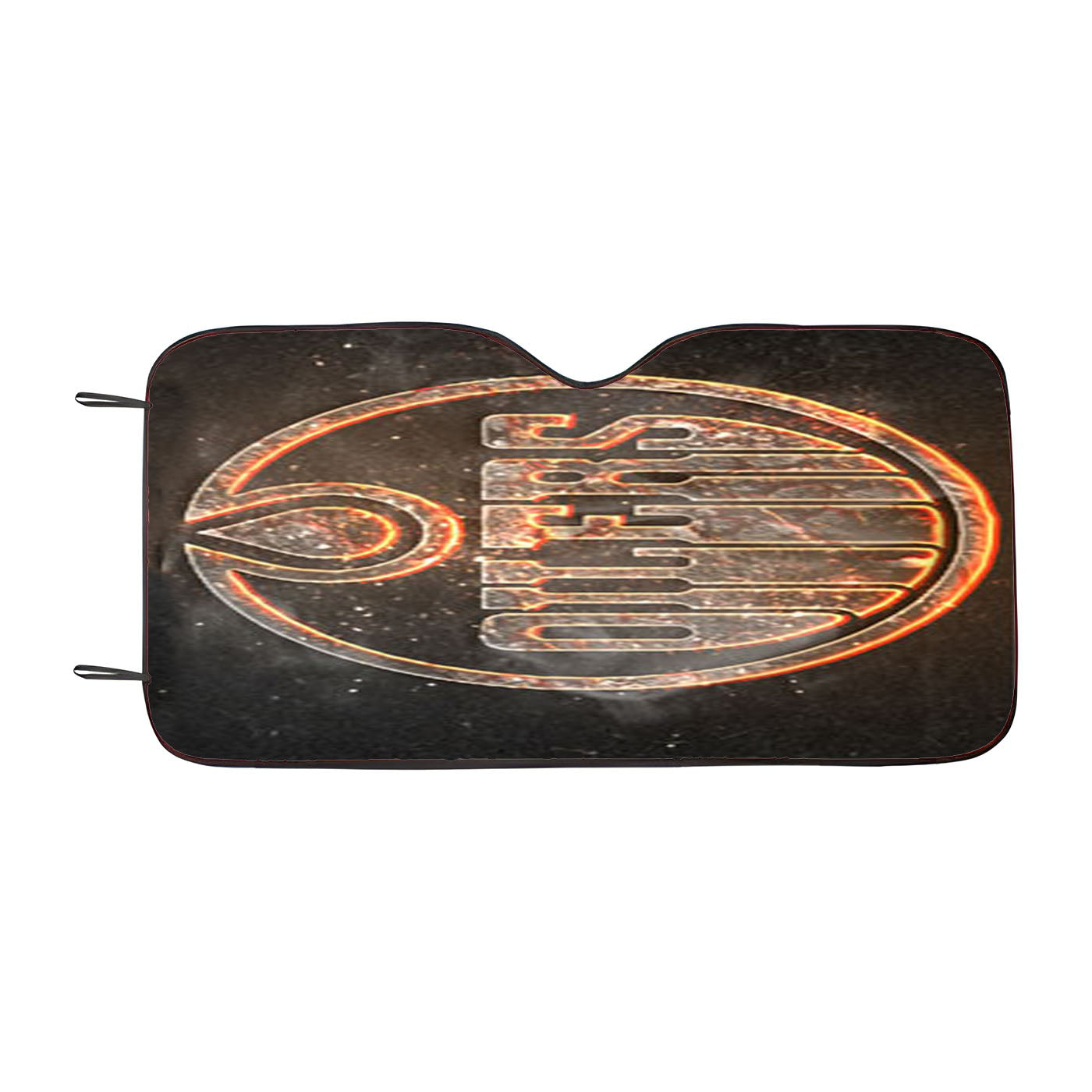Oilers New Car Auto Sun Shade Windshield Cover
