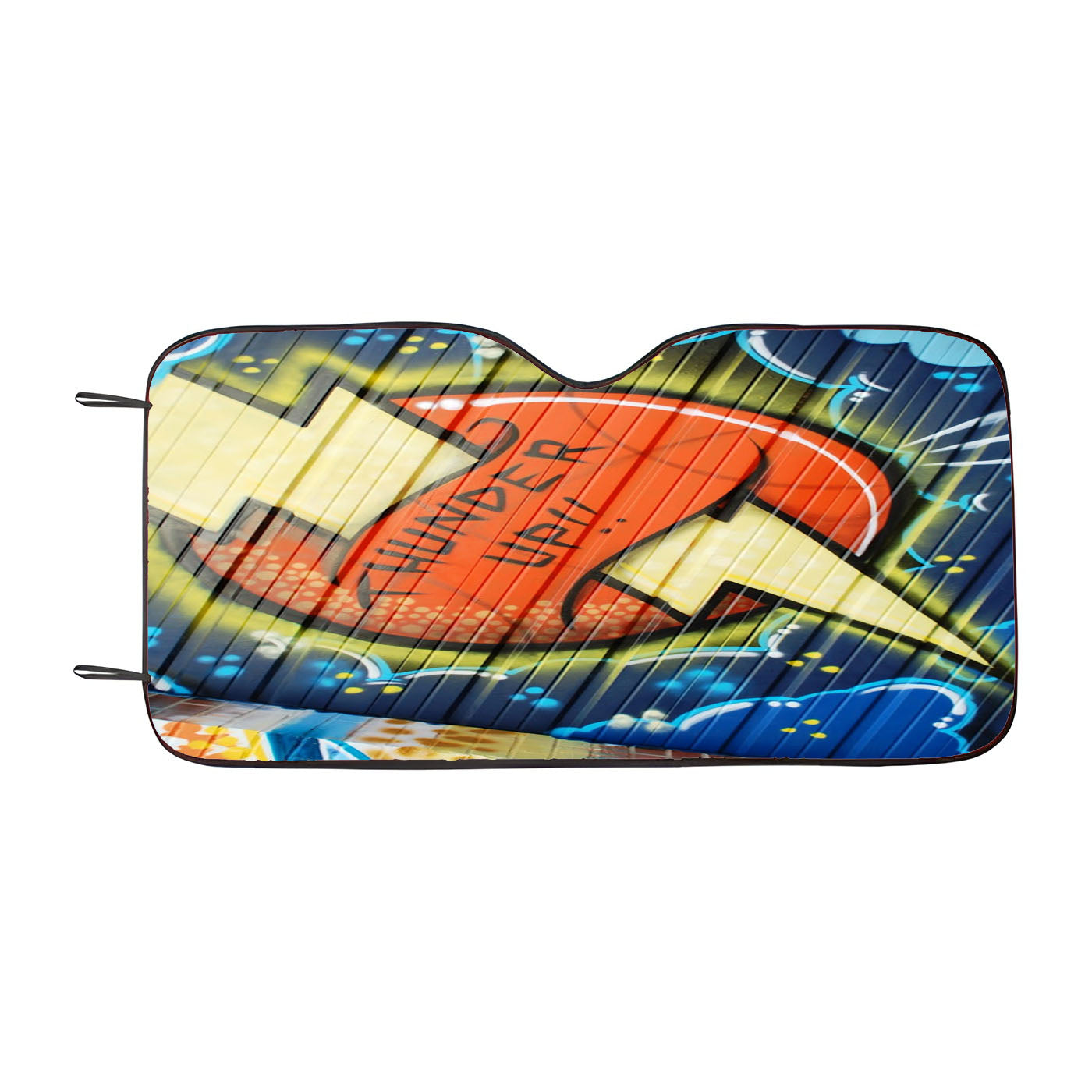 Okc Thunder Graffiti Car Auto Sun Shade Windshield Cover