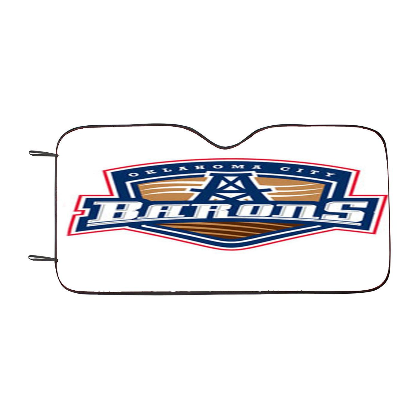 Oklahoma City Barons Art Car Auto Sun Shade Windshield Cover