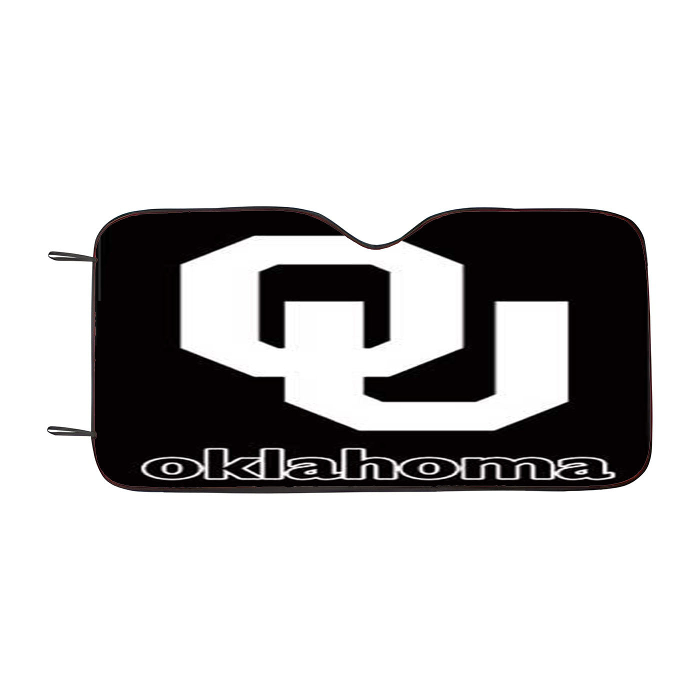 Oklahoma Sooners Black Logo Car Auto Sun Shade Windshield Cover