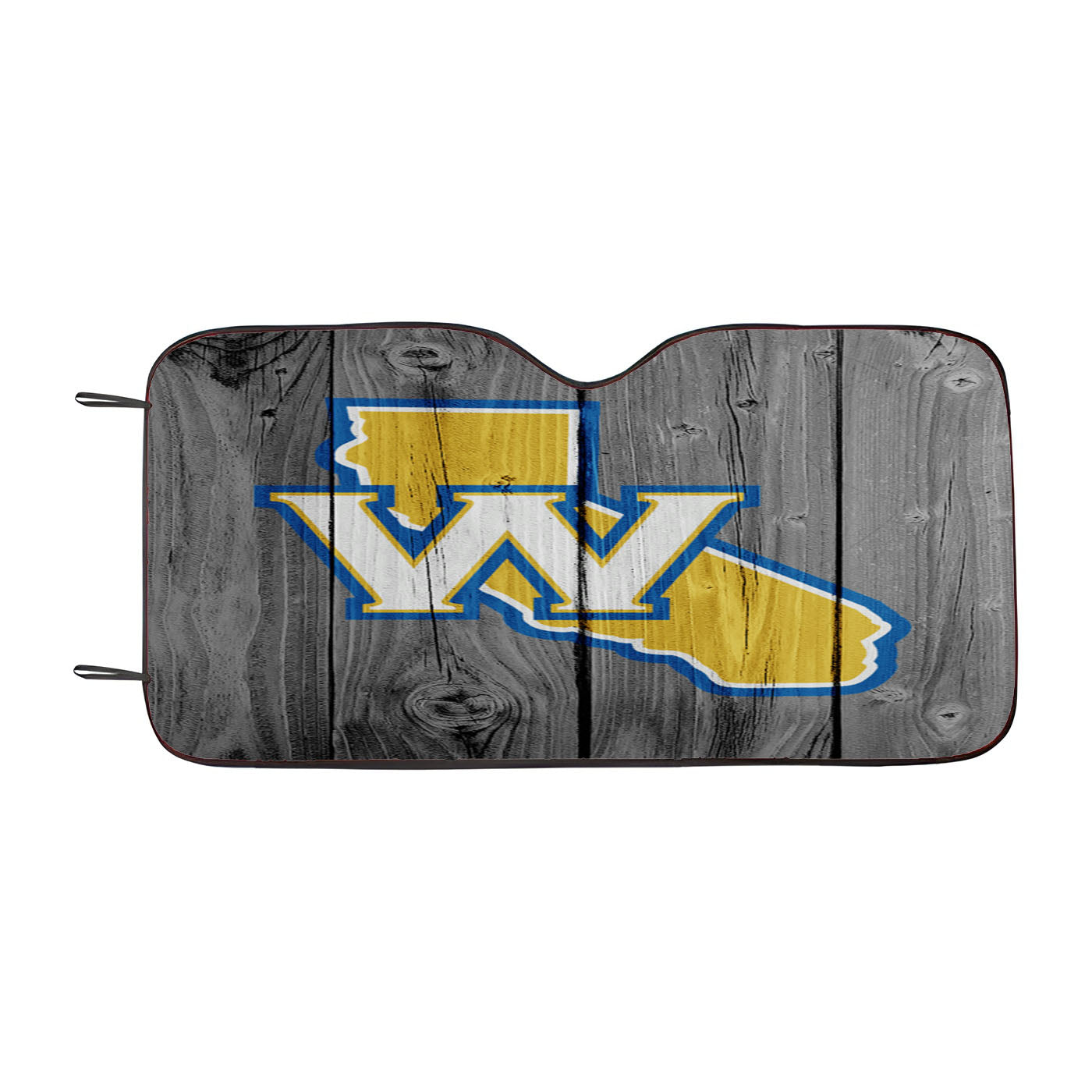 Old Golden State Warriors Logo Dark Wood Wallpaper Car Auto Sun Shade Windshield Cover