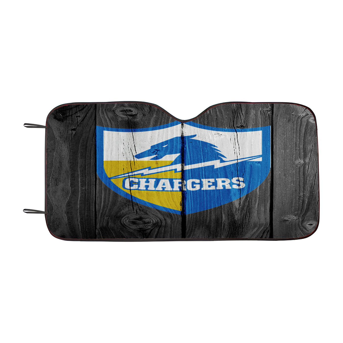 Old Los Angeles Chargers Nfl Logo Dark Wood Wallpaper Car Auto Sun Shade Windshield Cover