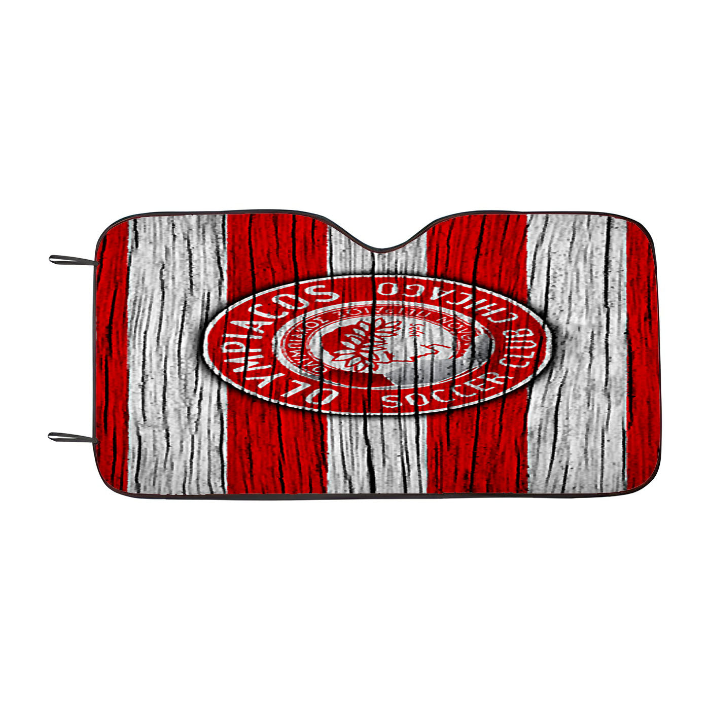 Olympiacos Soccer Club Chicago Flag Car Auto Sun Shade Windshield Cover