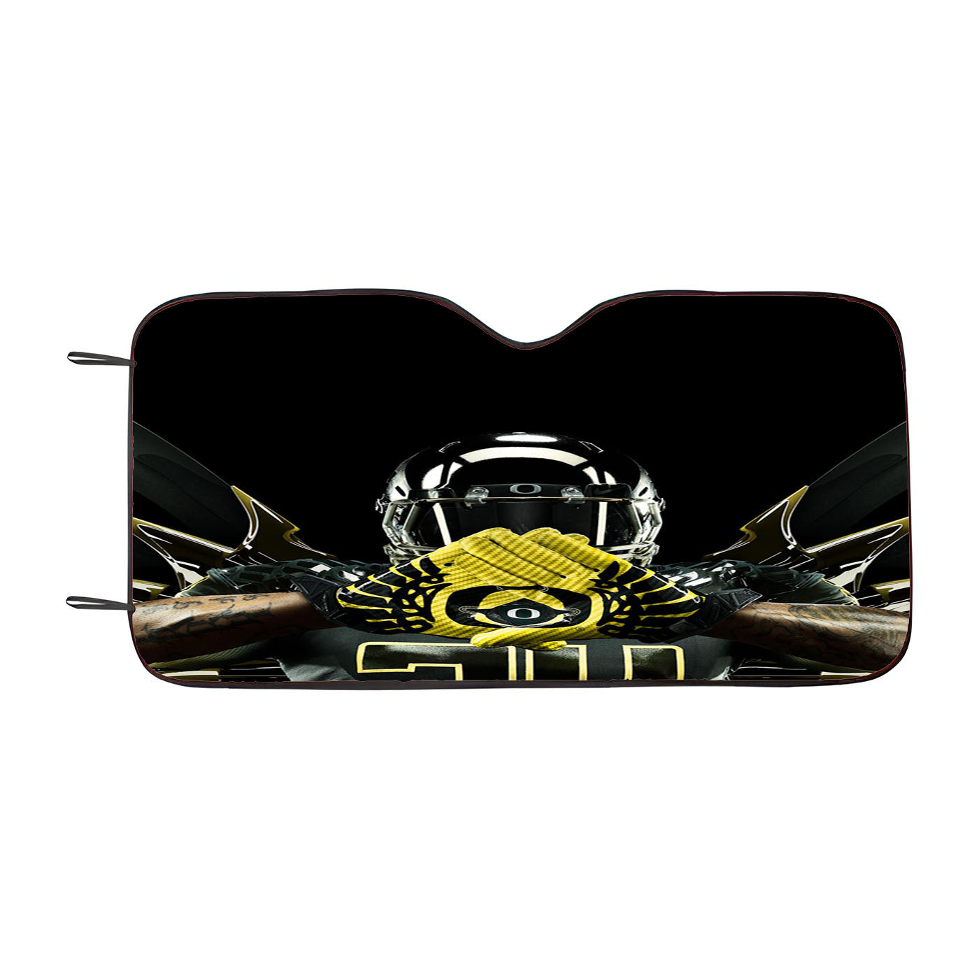 Oregon Ducks Gold Car Auto Sun Shade Windshield Cover