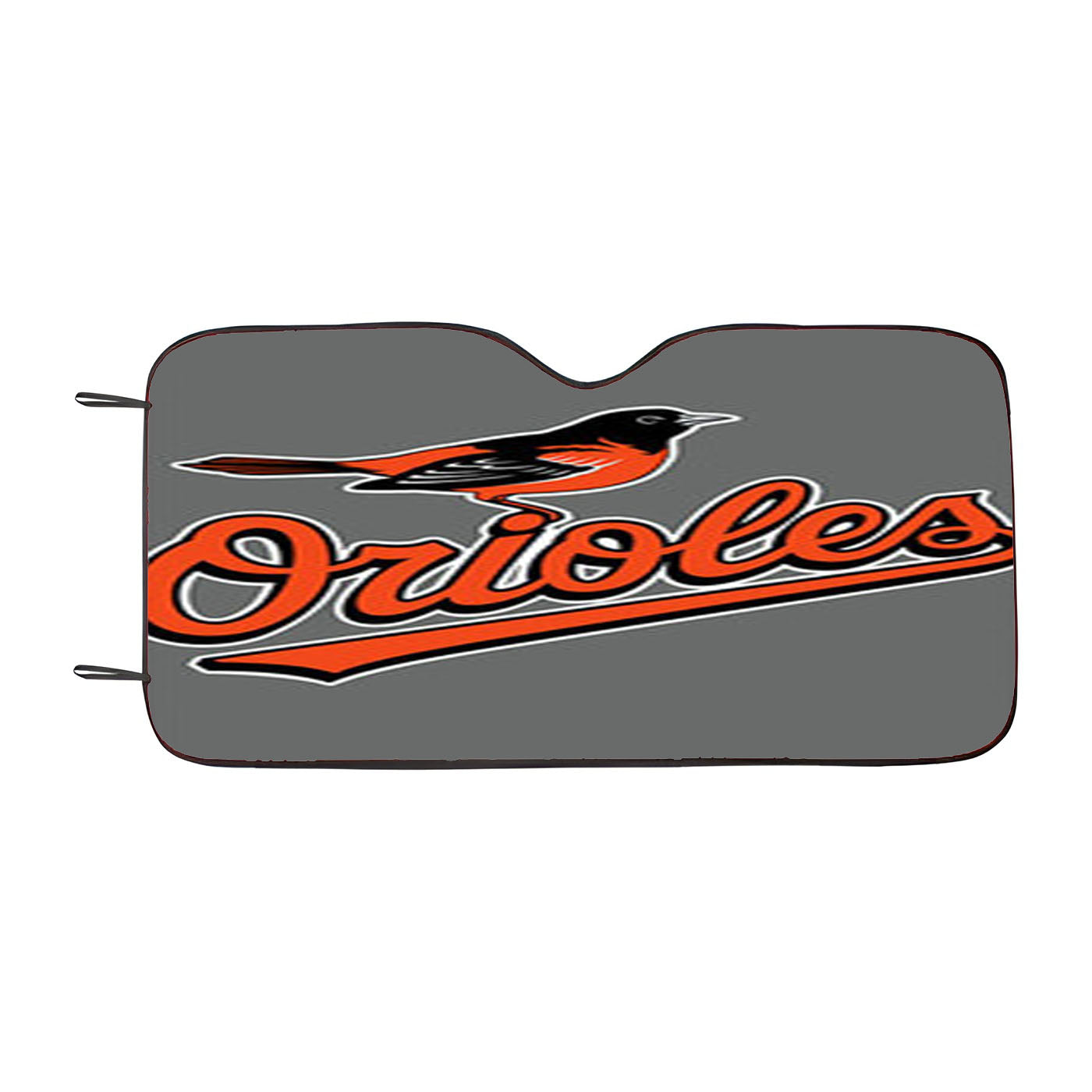 Orioles Baseball Logo Gray Car Auto Sun Shade Windshield Cover