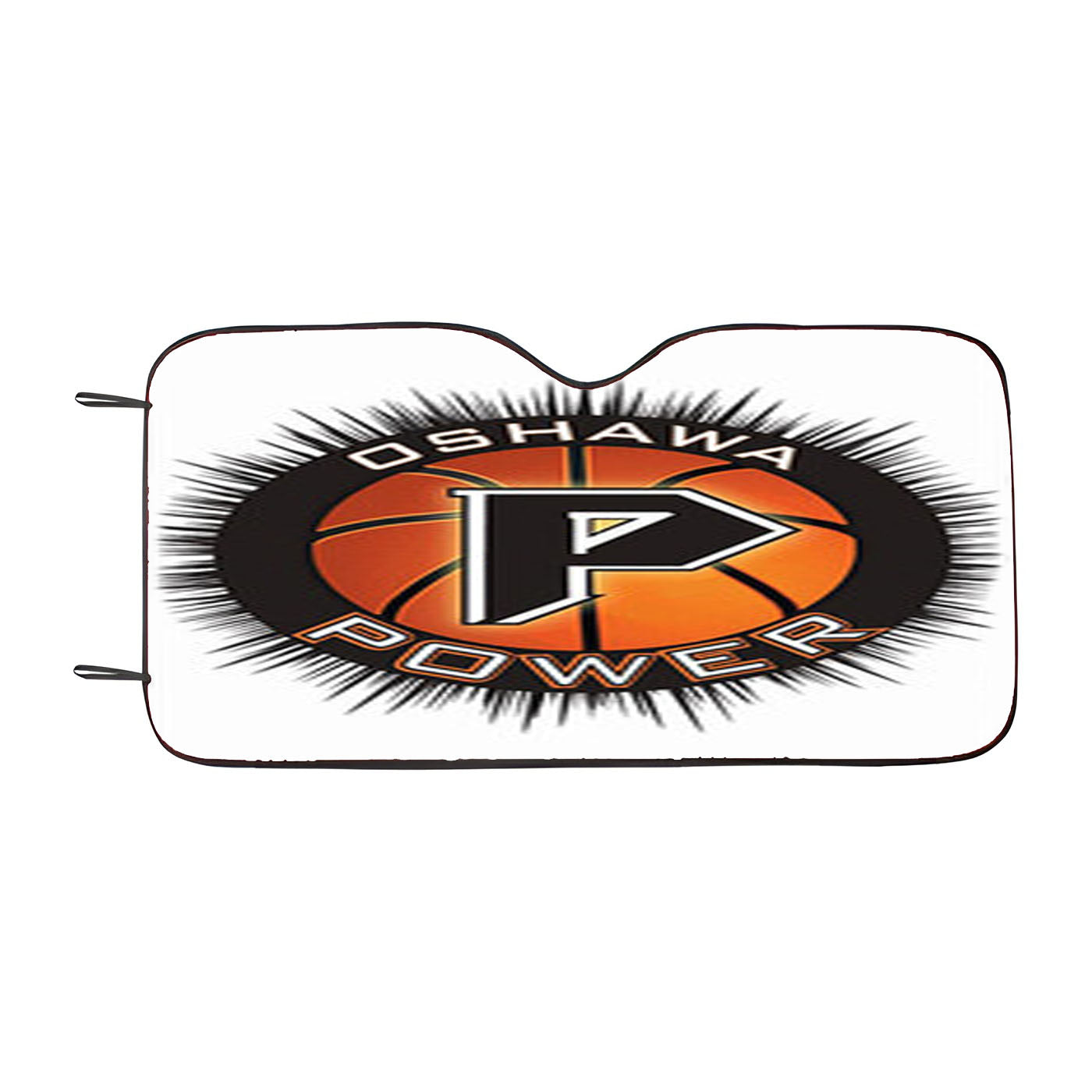 Oshawa Power Basket Ball Car Auto Sun Shade Windshield Cover