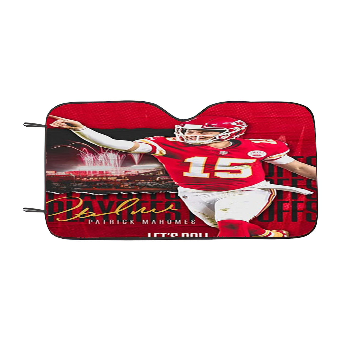 Patrick Mahomes Kansas City Chiefs Car Auto Sun Shade Windshield Cover