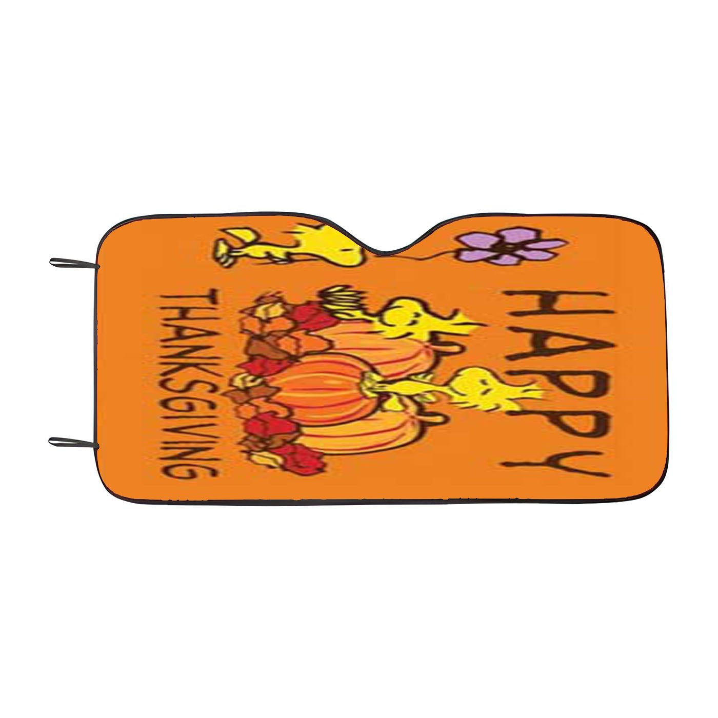 Peanuts Thanksgiving Woodstock Car Auto Sun Shade Windshield Cover