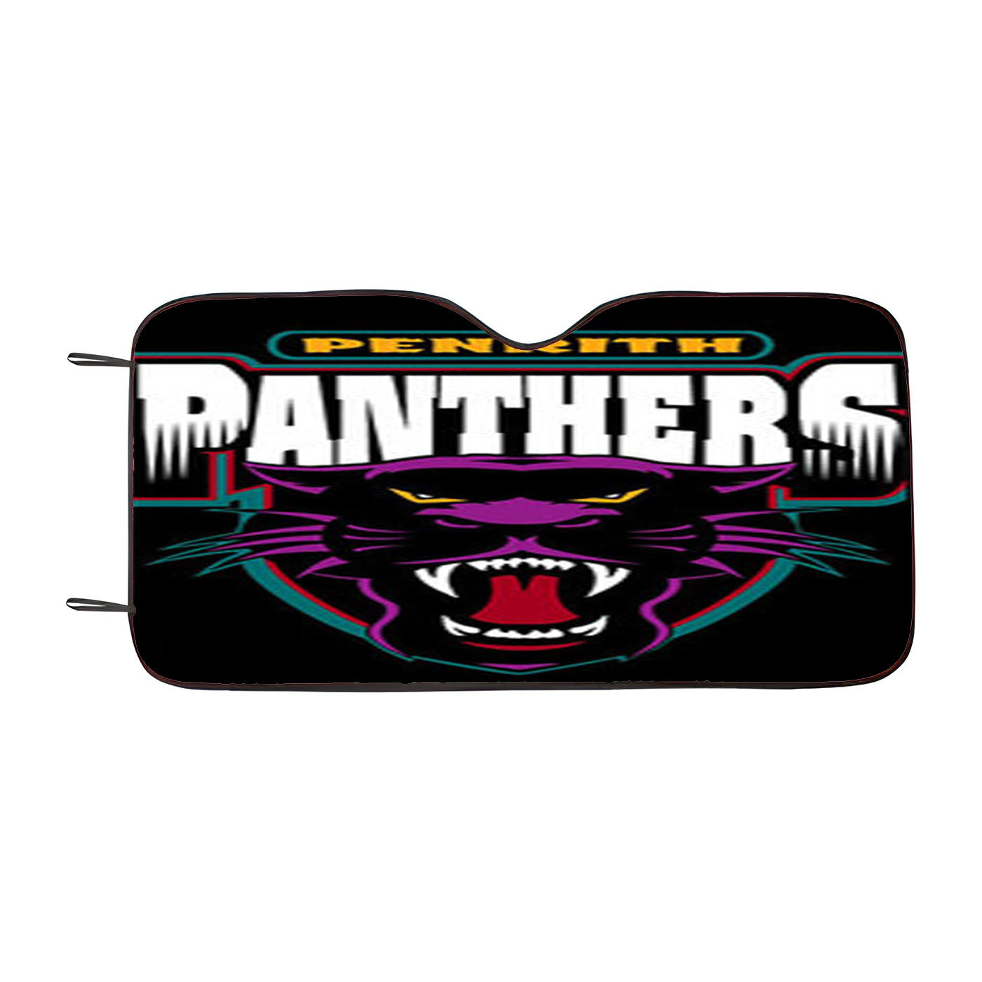 Penrith Panthers Black Car Auto Sun Shade Windshield Cover
