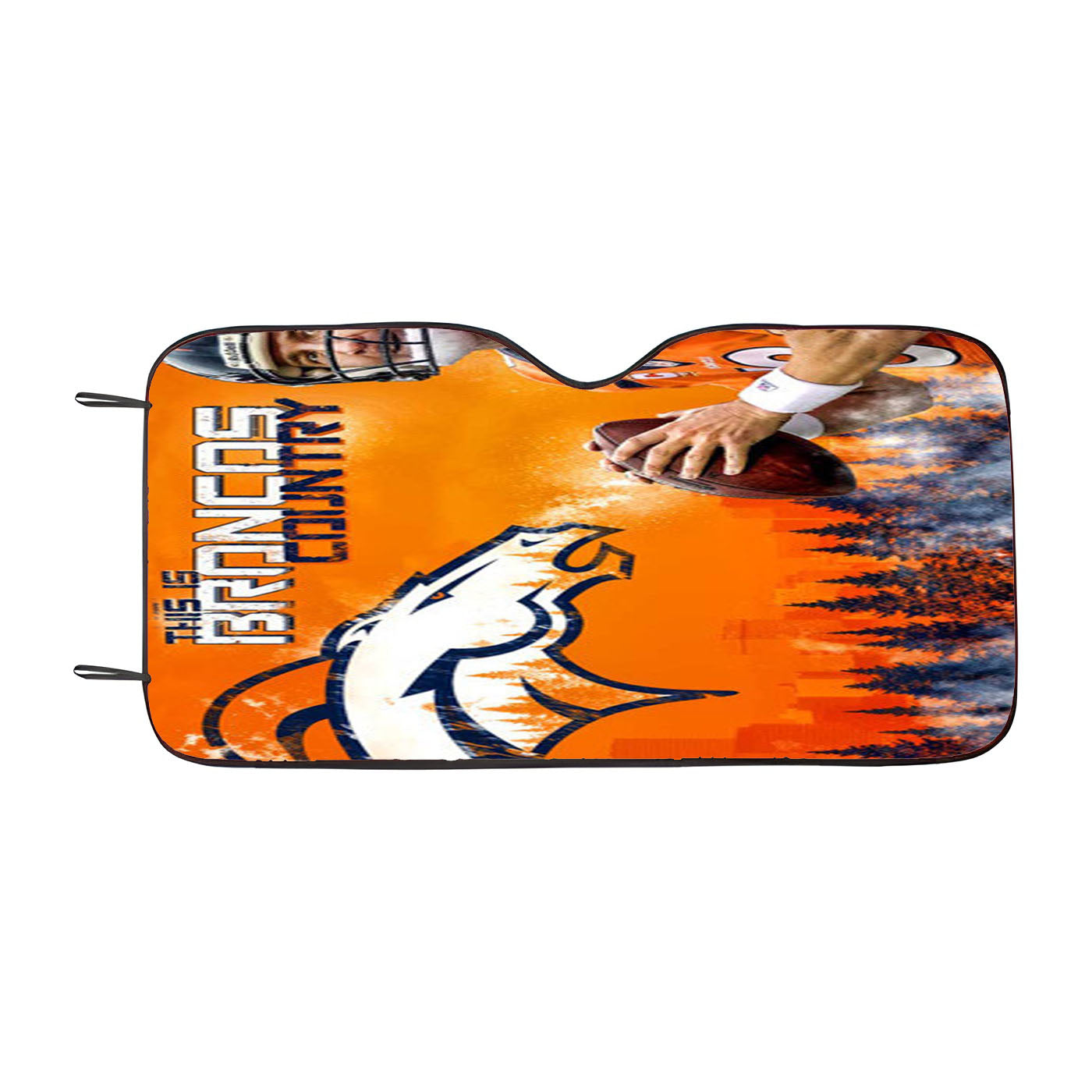 Peyton Manning Broncos Car Auto Sun Shade Windshield Cover