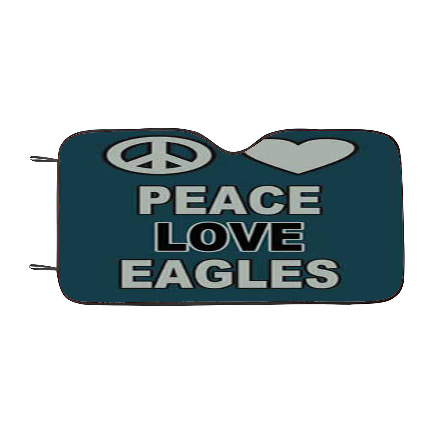 Philly Eagles Peace Love Car Auto Sun Shade Windshield Cover