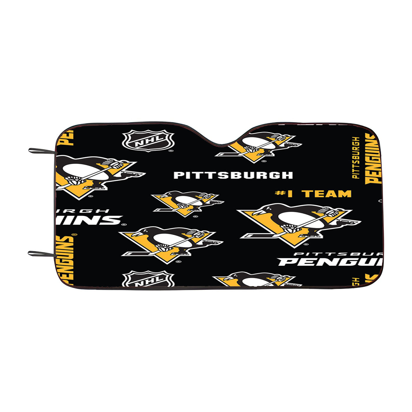 Pittsburgh Penguin Pattern Car Auto Sun Shade Windshield Cover