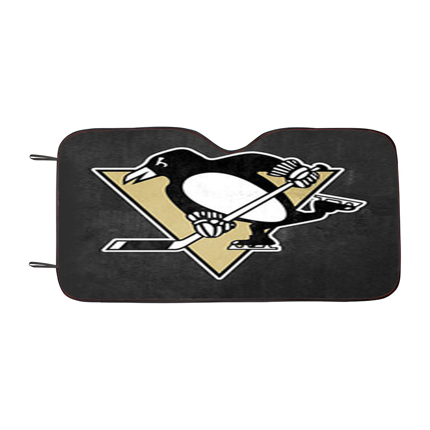Pittsburgh Penguins Logo Dark Gray Car Auto Sun Shade Windshield Cover
