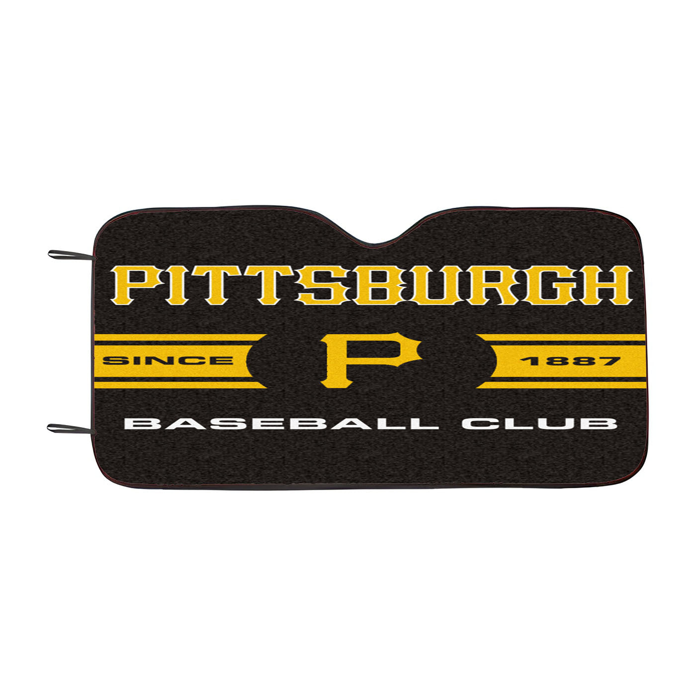 Pittsburgh Pirates Mlb Baseball Club Car Auto Sun Shade Windshield Cover