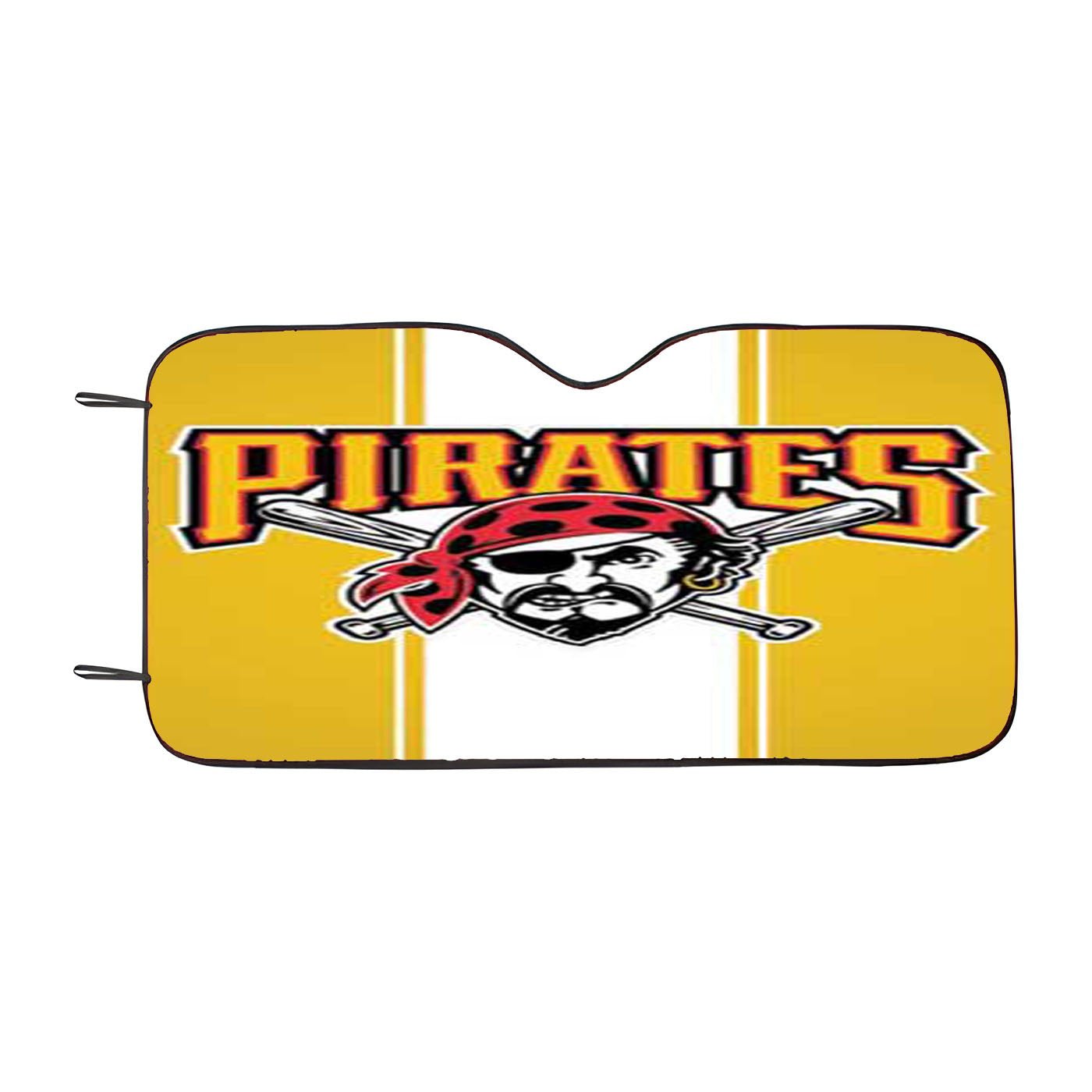 Pittsburgh Pirates Stripe On Yellow Car Auto Sun Shade Windshield Cover