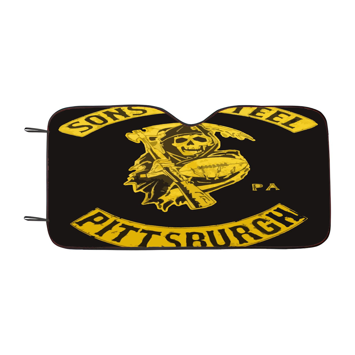 Pittsburgh Sons Of Steel Car Auto Sun Shade Windshield Cover