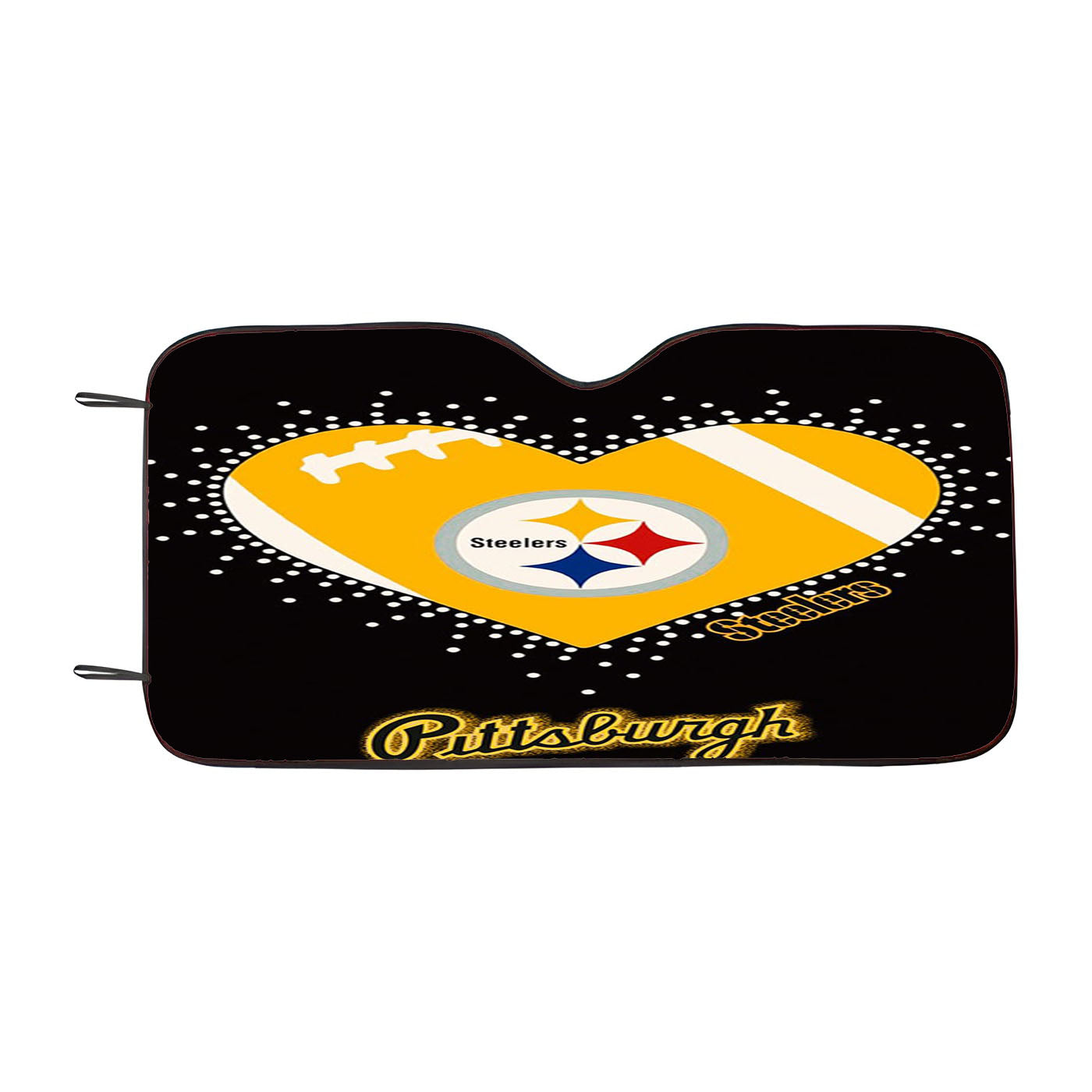 Pittsburgh Steelers Hearth Car Auto Sun Shade Windshield Cover