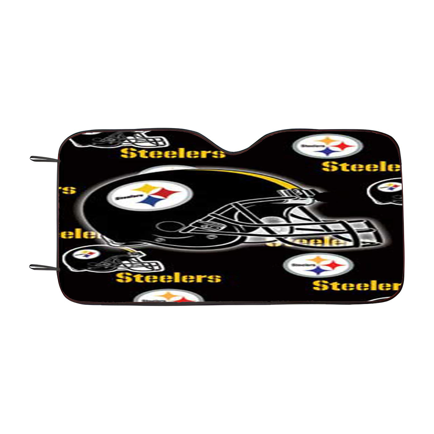 Pittsburgh Steelers Logos Helmets Car Auto Sun Shade Windshield Cover