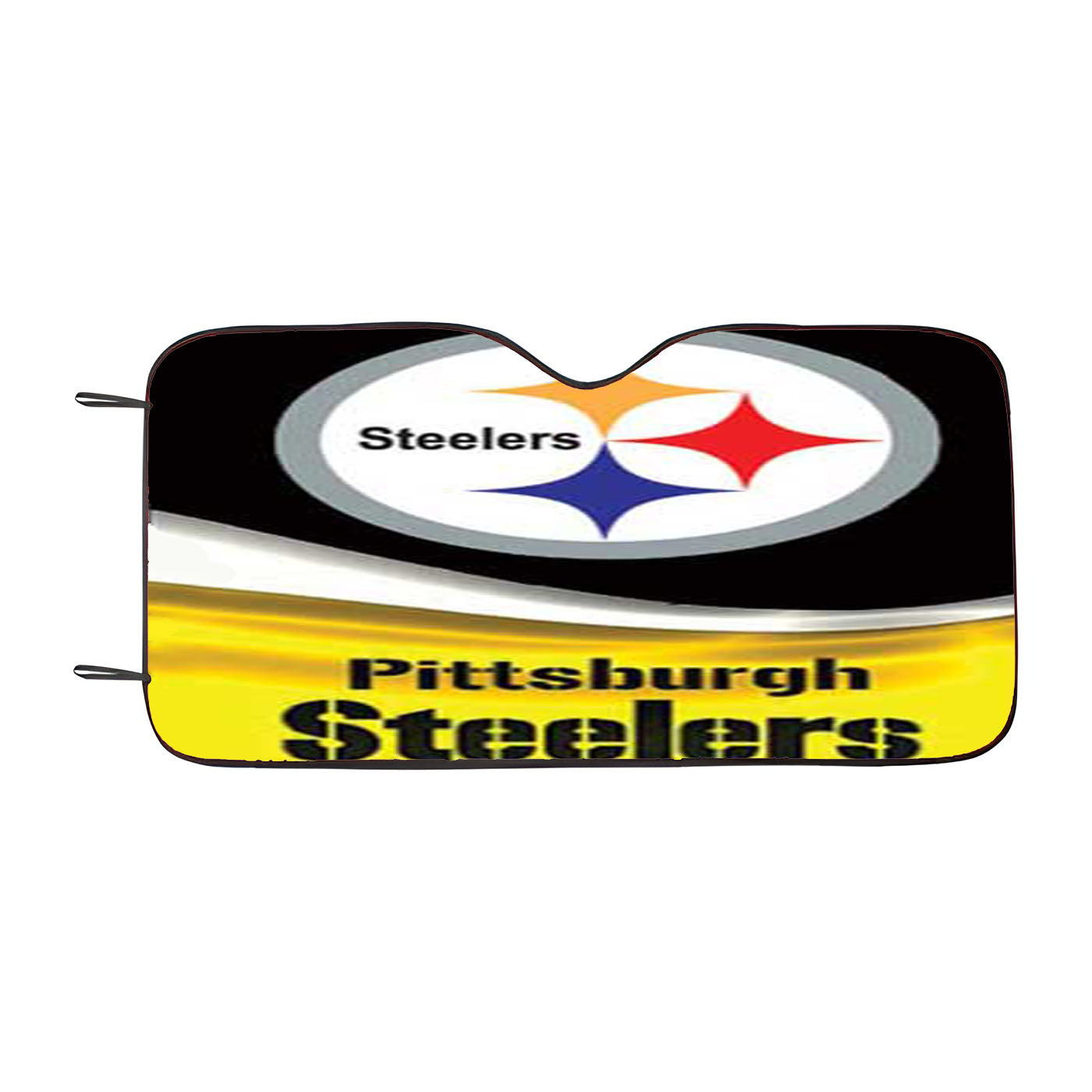 Pittsburgh Steelers Ripple Tall Car Auto Sun Shade Windshield Cover